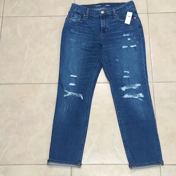 Old Navy boyfriend distressed jeans - Picture 4 of 10